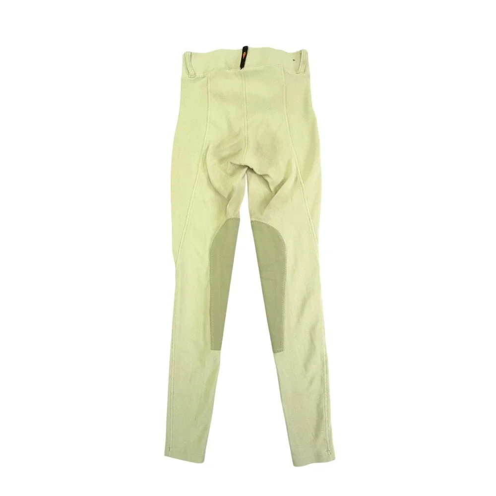 Kerrits Riding Breeches Womens Medium Tan‎ Microcord Knee Patch Equestrian Pants